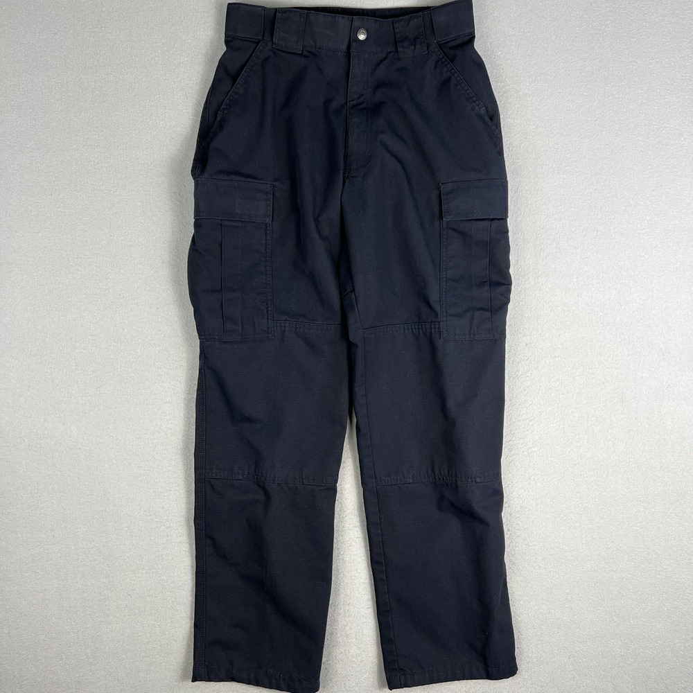 5.11 Tactical Relaxed Fit TDU‎ Cargo Pants Mens Fit 30x31 Navy Blue Rip Stop